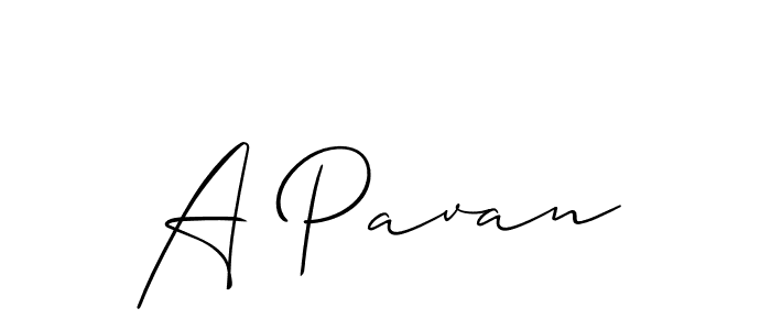 Best and Professional Signature Style for A Pavan. Allison_Script Best Signature Style Collection. A Pavan signature style 2 images and pictures png