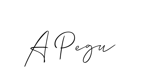 How to make A Pegu name signature. Use Allison_Script style for creating short signs online. This is the latest handwritten sign. A Pegu signature style 2 images and pictures png