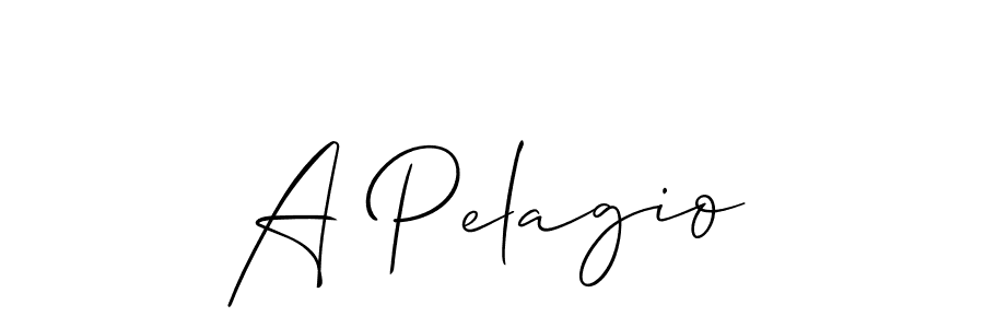 Best and Professional Signature Style for A Pelagio. Allison_Script Best Signature Style Collection. A Pelagio signature style 2 images and pictures png