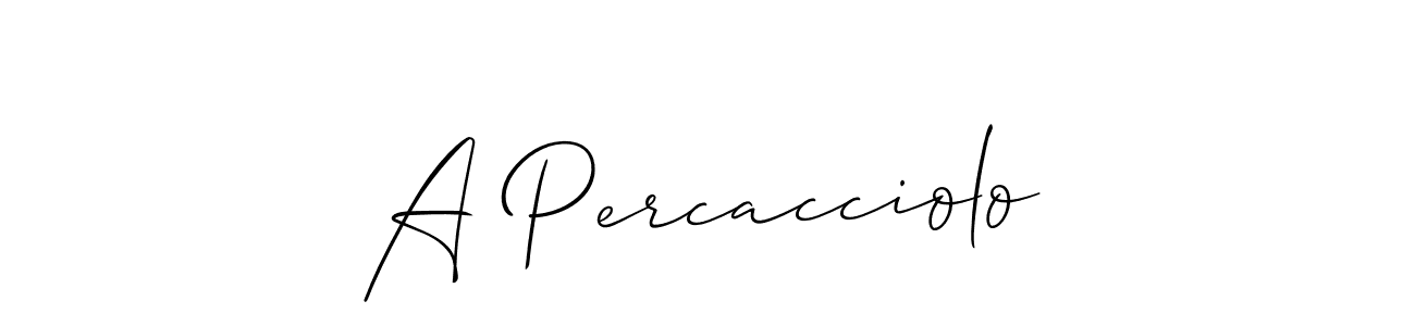 Make a beautiful signature design for name A Percacciolo. Use this online signature maker to create a handwritten signature for free. A Percacciolo signature style 2 images and pictures png