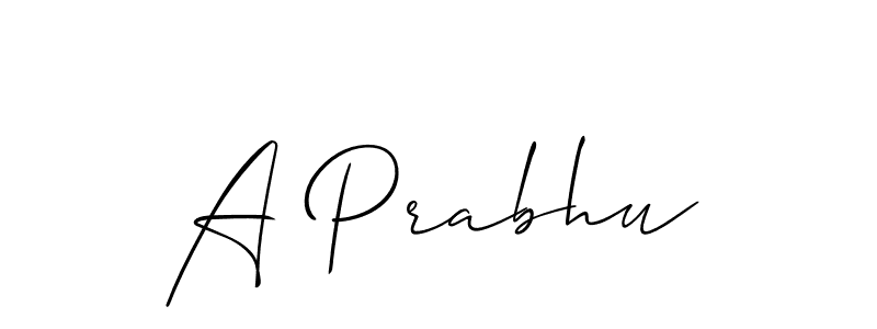 Similarly Allison_Script is the best handwritten signature design. Signature creator online .You can use it as an online autograph creator for name A Prabhu. A Prabhu signature style 2 images and pictures png