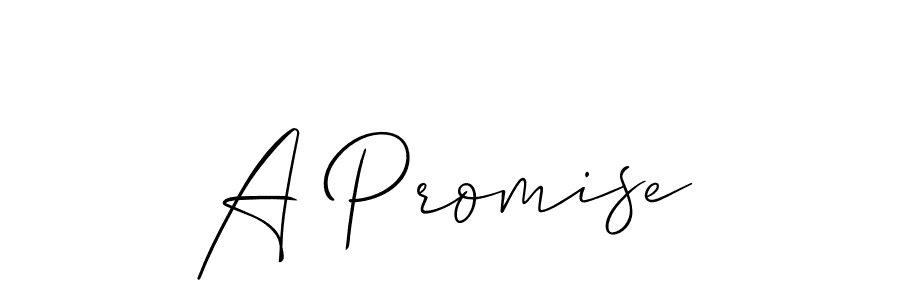 Best and Professional Signature Style for A Promise. Allison_Script Best Signature Style Collection. A Promise signature style 2 images and pictures png