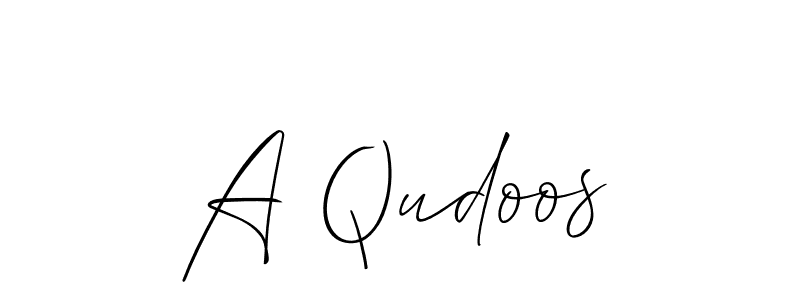 This is the best signature style for the A Qudoos name. Also you like these signature font (Allison_Script). Mix name signature. A Qudoos signature style 2 images and pictures png