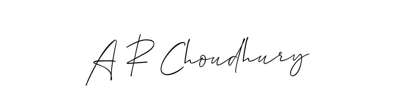 Make a beautiful signature design for name A R Choudhury. Use this online signature maker to create a handwritten signature for free. A R Choudhury signature style 2 images and pictures png