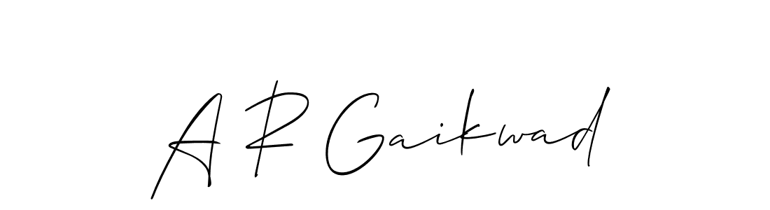 A R Gaikwad stylish signature style. Best Handwritten Sign (Allison_Script) for my name. Handwritten Signature Collection Ideas for my name A R Gaikwad. A R Gaikwad signature style 2 images and pictures png