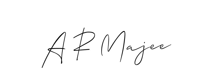 if you are searching for the best signature style for your name A R Majee. so please give up your signature search. here we have designed multiple signature styles  using Allison_Script. A R Majee signature style 2 images and pictures png