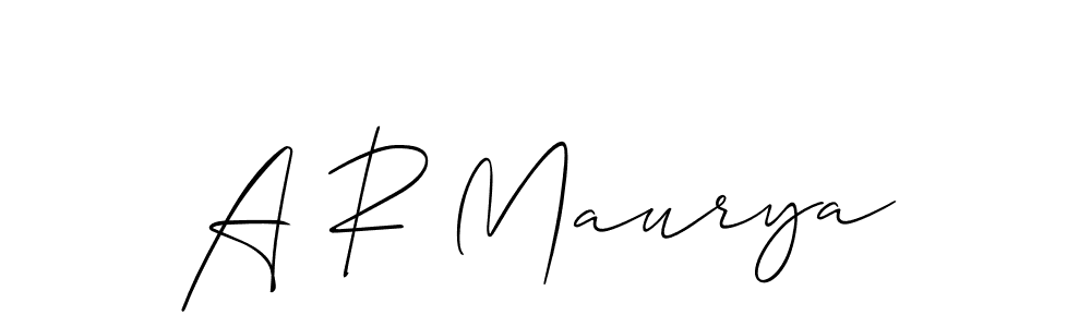 How to Draw A R Maurya signature style? Allison_Script is a latest design signature styles for name A R Maurya. A R Maurya signature style 2 images and pictures png