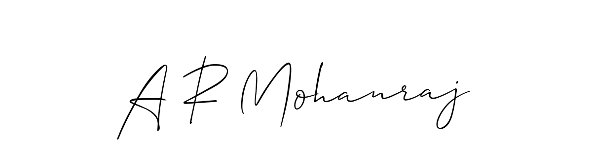 Make a short A R Mohanraj signature style. Manage your documents anywhere anytime using Allison_Script. Create and add eSignatures, submit forms, share and send files easily. A R Mohanraj signature style 2 images and pictures png