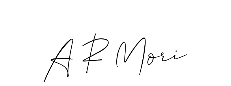 Make a short A R Mori signature style. Manage your documents anywhere anytime using Allison_Script. Create and add eSignatures, submit forms, share and send files easily. A R Mori signature style 2 images and pictures png