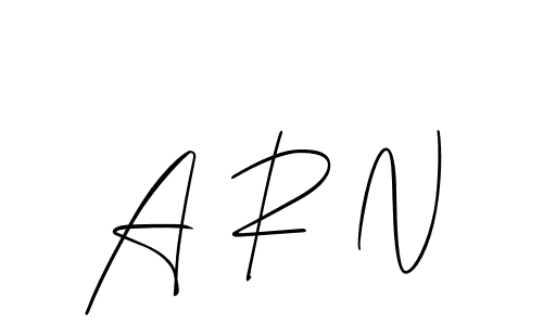 You should practise on your own different ways (Allison_Script) to write your name (A R N) in signature. don't let someone else do it for you. A R N signature style 2 images and pictures png