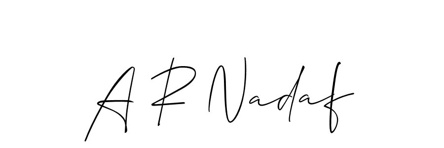 Check out images of Autograph of A R Nadaf name. Actor A R Nadaf Signature Style. Allison_Script is a professional sign style online. A R Nadaf signature style 2 images and pictures png