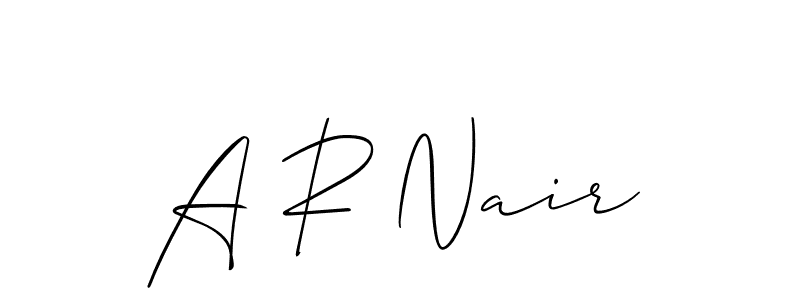 See photos of A R Nair official signature by Spectra . Check more albums & portfolios. Read reviews & check more about Allison_Script font. A R Nair signature style 2 images and pictures png