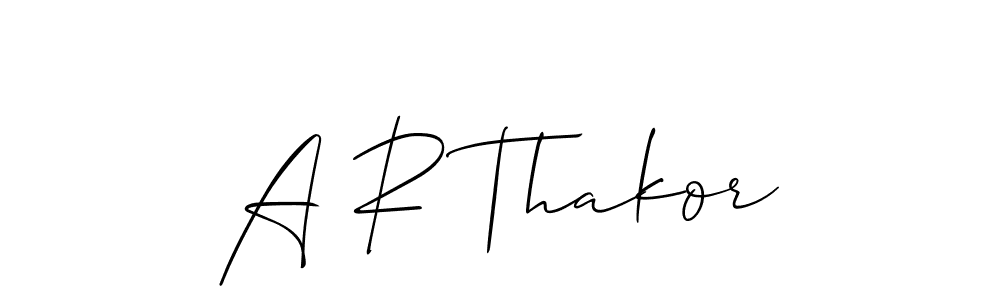 Make a beautiful signature design for name A R Thakor. Use this online signature maker to create a handwritten signature for free. A R Thakor signature style 2 images and pictures png