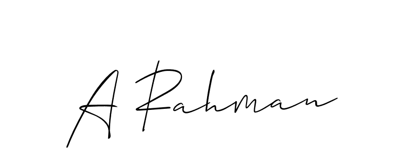 This is the best signature style for the A Rahman name. Also you like these signature font (Allison_Script). Mix name signature. A Rahman signature style 2 images and pictures png