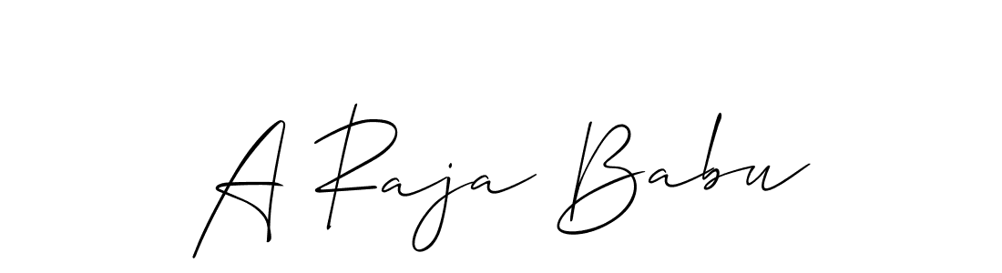 Similarly Allison_Script is the best handwritten signature design. Signature creator online .You can use it as an online autograph creator for name A Raja Babu. A Raja Babu signature style 2 images and pictures png