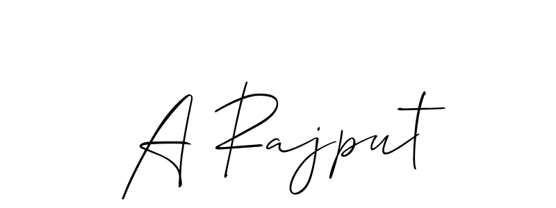 if you are searching for the best signature style for your name A Rajput. so please give up your signature search. here we have designed multiple signature styles  using Allison_Script. A Rajput signature style 2 images and pictures png