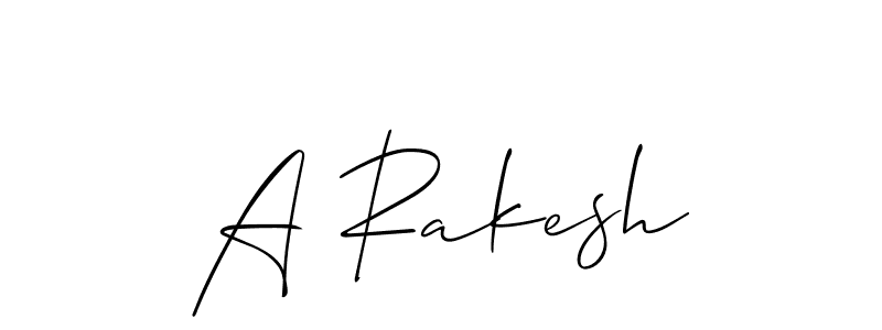 Use a signature maker to create a handwritten signature online. With this signature software, you can design (Allison_Script) your own signature for name A Rakesh. A Rakesh signature style 2 images and pictures png