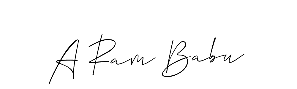 Make a beautiful signature design for name A Ram Babu. Use this online signature maker to create a handwritten signature for free. A Ram Babu signature style 2 images and pictures png