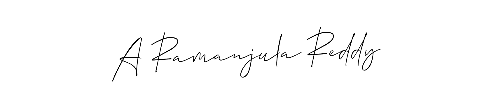 You can use this online signature creator to create a handwritten signature for the name A Ramanjula Reddy. This is the best online autograph maker. A Ramanjula Reddy signature style 2 images and pictures png