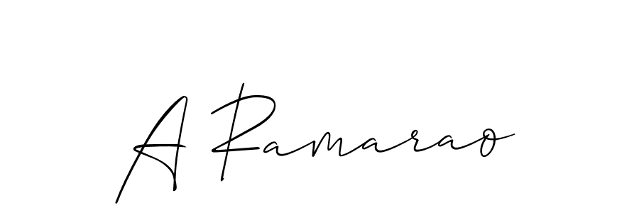 Also You can easily find your signature by using the search form. We will create A Ramarao name handwritten signature images for you free of cost using Allison_Script sign style. A Ramarao signature style 2 images and pictures png