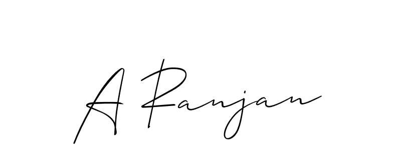 You should practise on your own different ways (Allison_Script) to write your name (A Ranjan) in signature. don't let someone else do it for you. A Ranjan signature style 2 images and pictures png