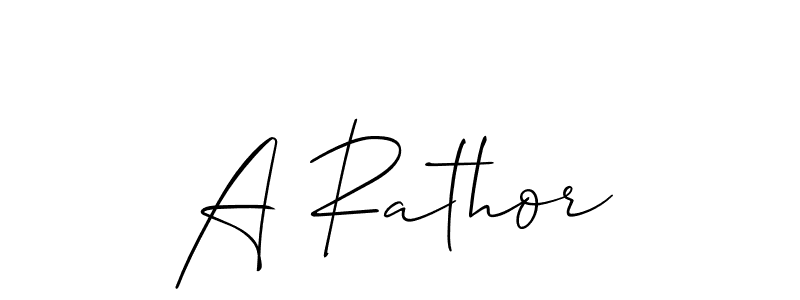 How to Draw A Rathor signature style? Allison_Script is a latest design signature styles for name A Rathor. A Rathor signature style 2 images and pictures png