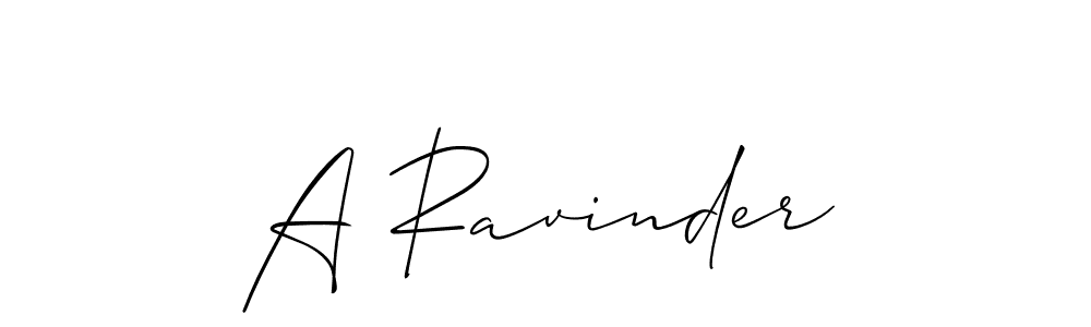 A Ravinder stylish signature style. Best Handwritten Sign (Allison_Script) for my name. Handwritten Signature Collection Ideas for my name A Ravinder. A Ravinder signature style 2 images and pictures png