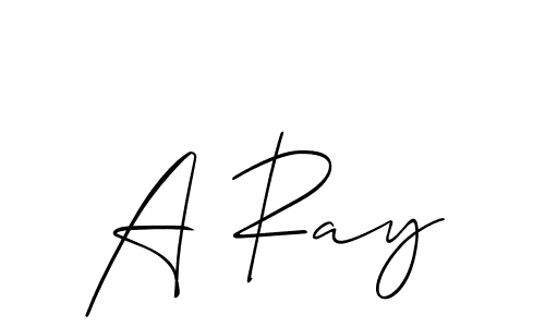 Create a beautiful signature design for name A Ray. With this signature (Allison_Script) fonts, you can make a handwritten signature for free. A Ray signature style 2 images and pictures png