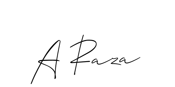 Similarly Allison_Script is the best handwritten signature design. Signature creator online .You can use it as an online autograph creator for name A Raza. A Raza signature style 2 images and pictures png