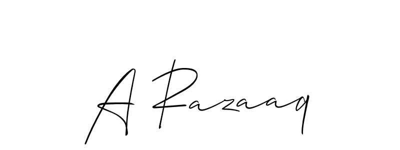 You can use this online signature creator to create a handwritten signature for the name A Razaaq. This is the best online autograph maker. A Razaaq signature style 2 images and pictures png