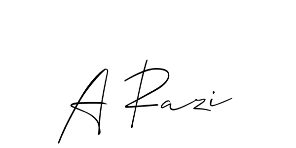 Also You can easily find your signature by using the search form. We will create A Razi name handwritten signature images for you free of cost using Allison_Script sign style. A Razi signature style 2 images and pictures png