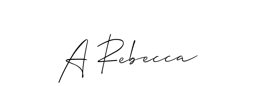 Allison_Script is a professional signature style that is perfect for those who want to add a touch of class to their signature. It is also a great choice for those who want to make their signature more unique. Get A Rebecca name to fancy signature for free. A Rebecca signature style 2 images and pictures png