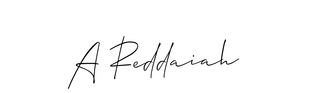 Use a signature maker to create a handwritten signature online. With this signature software, you can design (Allison_Script) your own signature for name A Reddaiah. A Reddaiah signature style 2 images and pictures png