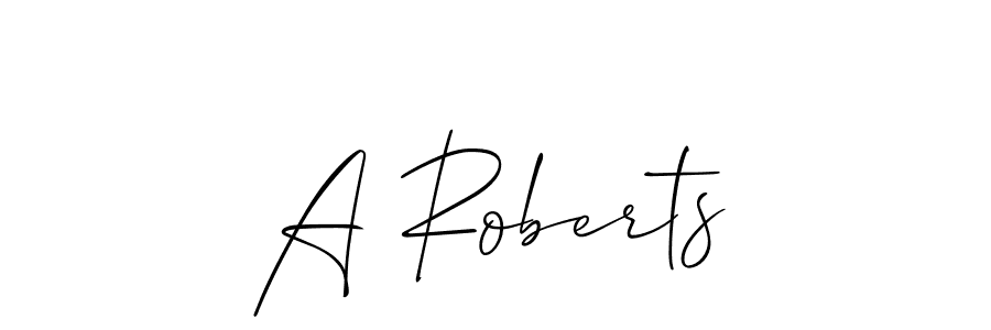 It looks lik you need a new signature style for name A Roberts. Design unique handwritten (Allison_Script) signature with our free signature maker in just a few clicks. A Roberts signature style 2 images and pictures png