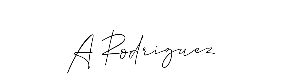 It looks lik you need a new signature style for name A Rodriguez. Design unique handwritten (Allison_Script) signature with our free signature maker in just a few clicks. A Rodriguez signature style 2 images and pictures png