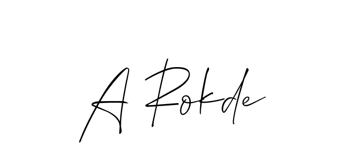 Best and Professional Signature Style for A Rokde. Allison_Script Best Signature Style Collection. A Rokde signature style 2 images and pictures png