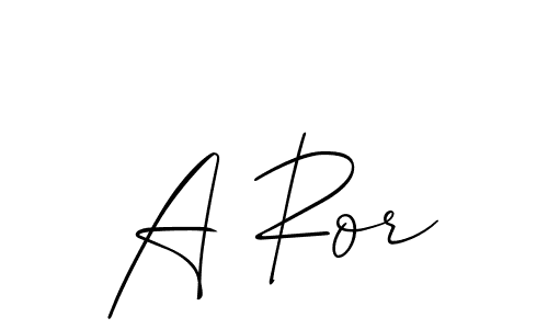 Check out images of Autograph of A Ror name. Actor A Ror Signature Style. Allison_Script is a professional sign style online. A Ror signature style 2 images and pictures png