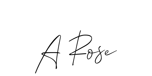 How to Draw A Rose signature style? Allison_Script is a latest design signature styles for name A Rose. A Rose signature style 2 images and pictures png