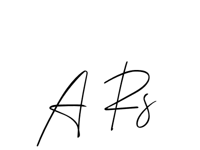 Use a signature maker to create a handwritten signature online. With this signature software, you can design (Allison_Script) your own signature for name A Rs. A Rs signature style 2 images and pictures png