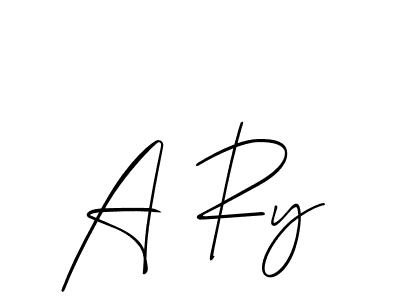 Make a beautiful signature design for name A Ry. Use this online signature maker to create a handwritten signature for free. A Ry signature style 2 images and pictures png