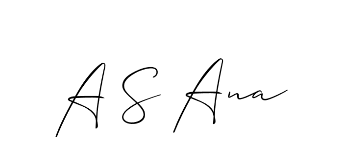 Best and Professional Signature Style for A S Ana. Allison_Script Best Signature Style Collection. A S Ana signature style 2 images and pictures png