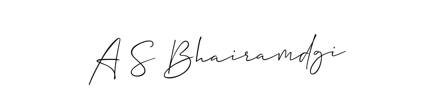 This is the best signature style for the A S Bhairamdgi name. Also you like these signature font (Allison_Script). Mix name signature. A S Bhairamdgi signature style 2 images and pictures png