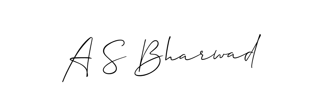 Once you've used our free online signature maker to create your best signature Allison_Script style, it's time to enjoy all of the benefits that A S Bharwad name signing documents. A S Bharwad signature style 2 images and pictures png