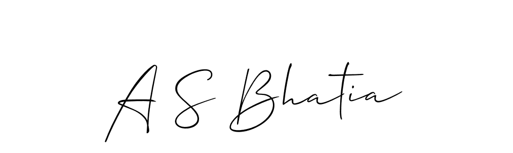 You can use this online signature creator to create a handwritten signature for the name A S Bhatia. This is the best online autograph maker. A S Bhatia signature style 2 images and pictures png
