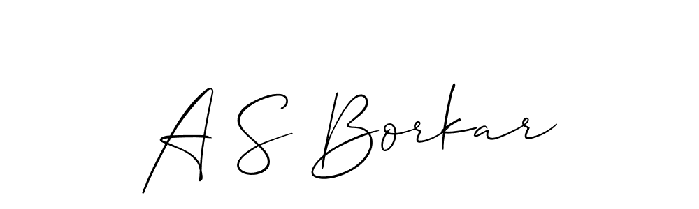 Similarly Allison_Script is the best handwritten signature design. Signature creator online .You can use it as an online autograph creator for name A S Borkar. A S Borkar signature style 2 images and pictures png