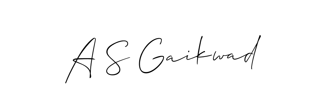 You should practise on your own different ways (Allison_Script) to write your name (A S Gaikwad) in signature. don't let someone else do it for you. A S Gaikwad signature style 2 images and pictures png