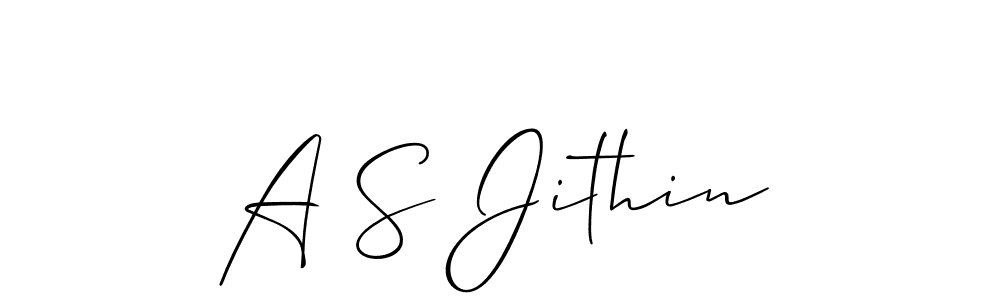 It looks lik you need a new signature style for name A S Jithin. Design unique handwritten (Allison_Script) signature with our free signature maker in just a few clicks. A S Jithin signature style 2 images and pictures png