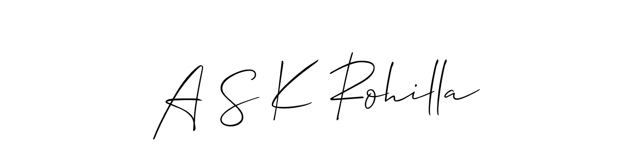 Make a beautiful signature design for name A S K Rohilla. Use this online signature maker to create a handwritten signature for free. A S K Rohilla signature style 2 images and pictures png