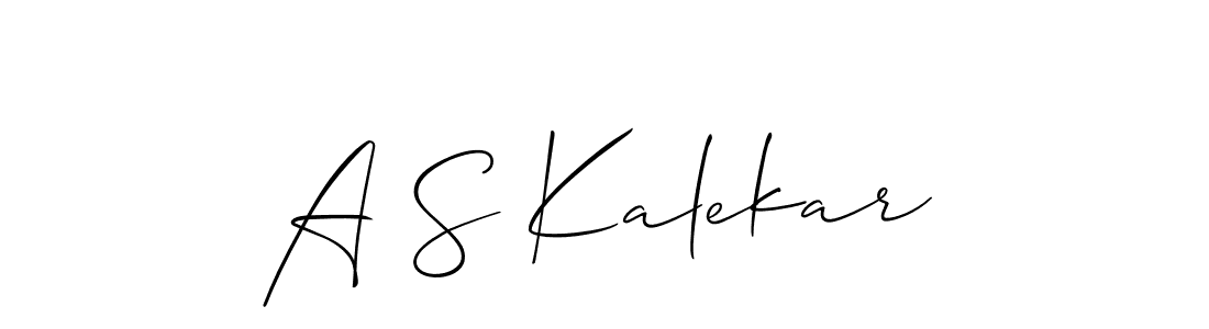 if you are searching for the best signature style for your name A S Kalekar. so please give up your signature search. here we have designed multiple signature styles  using Allison_Script. A S Kalekar signature style 2 images and pictures png