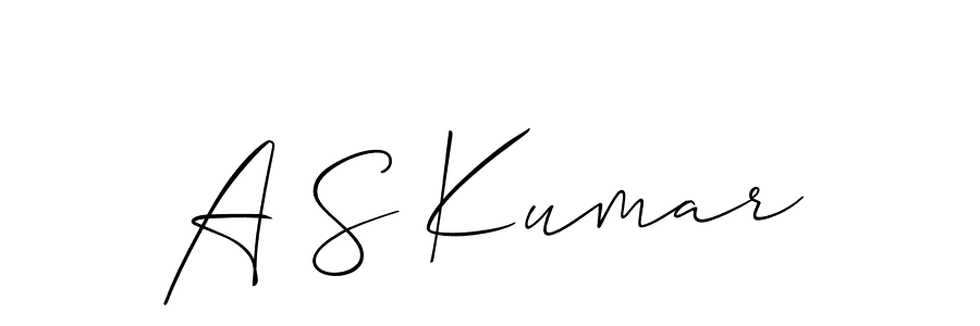 Also You can easily find your signature by using the search form. We will create A S Kumar name handwritten signature images for you free of cost using Allison_Script sign style. A S Kumar signature style 2 images and pictures png